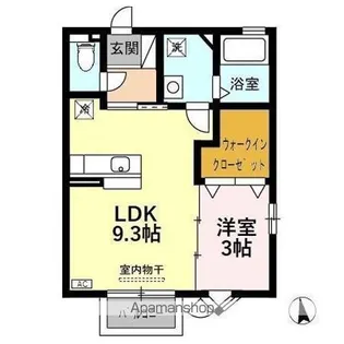 アスターハイツ【1階】の間取り