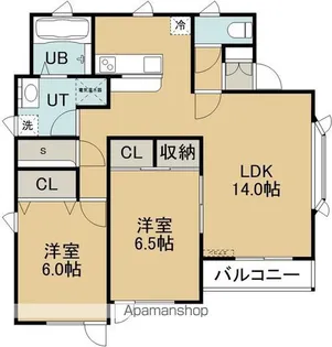 ハイツみちひ【2階】の間取り