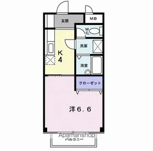 カーザ・モラエス【1階】の間取り