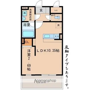 SKYWARD MOUNTAIN RESIDENCE【105号室】の間取り