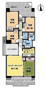 オラリオン サイト 4番館 1501号室【15階】の間取り