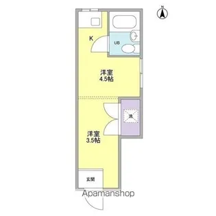 フェリース小杉【1階】の間取り