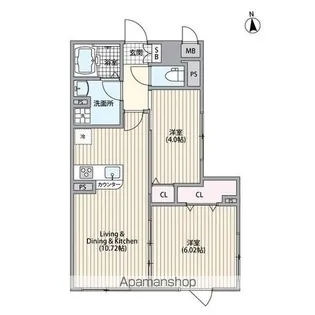 エルファーロ三軒茶屋Ⅱ【4階】の間取り