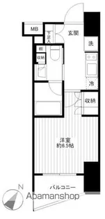ザ・パークワンズ渋谷本町【5階】の間取り