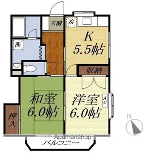 メゾンK Ⅲ【2階】の間取り
