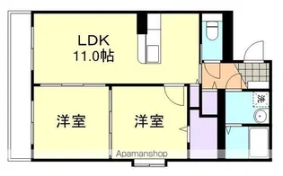 グランツ川辺【3階】の間取り