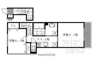 セジュールウィット高見【2F号室】の間取り