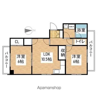 WIN大須【6階】の間取り