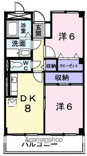 グリーンクレスト【3階】の間取り