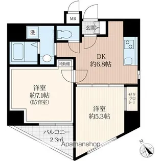 ラシクラス麹町【9階】の間取り