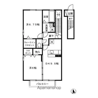 アベンシス【203号室】の間取り