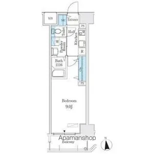 プレイズシード浄心【4階】の間取り