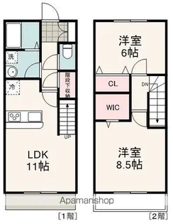 ソレアード堀込S【102号室】の間取り
