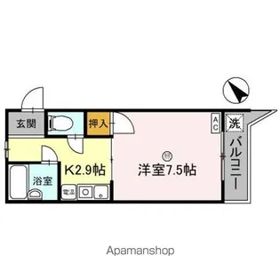 リバーハイツ豊岡【2階】の間取り
