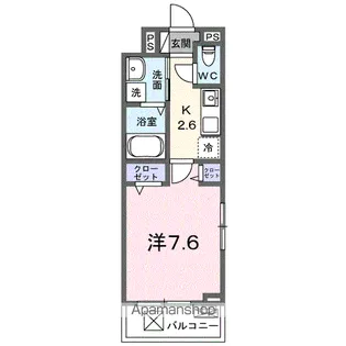 フィオーレ降松Y【3階】の間取り