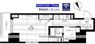 グランドコンシェルジュ六本木【3階】の間取り