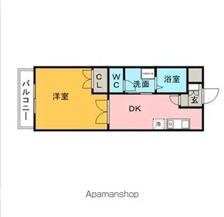 クラウンⅡ津福【3階】の間取り