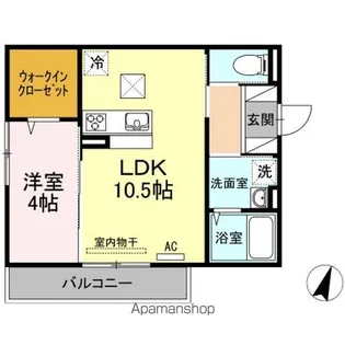 プレーゴ東雲本町【1階】の間取り