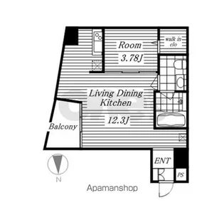 シャトー&ホテル名駅南2ND【4階】の間取り