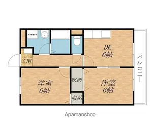 メゾンSYS【202号室】の間取り