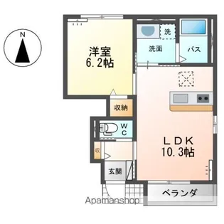 クルール Ⅱ【1階】の間取り