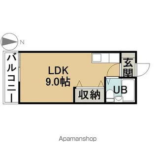 第3ヤマモトビル【3E号室】の間取り