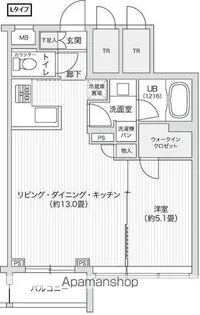 レジディア笹塚Ⅱ【2階】の間取り