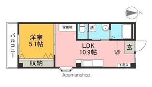 コーポエクセルⅡ【2階】の間取り