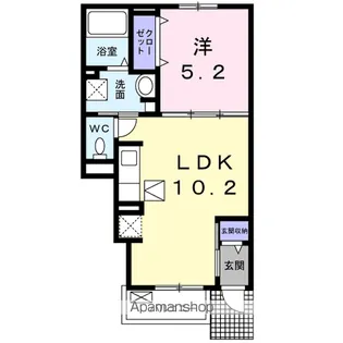 フランメゾン大森【1階】の間取り