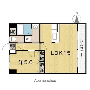 アートキャッスル【102号室】の間取り