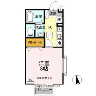 サンウィッシュ柴宮【1階】の間取り