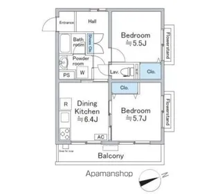 クレスト鶴見【3階】の間取り