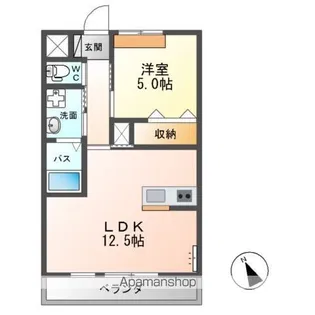 エスカーザ【2階】の間取り