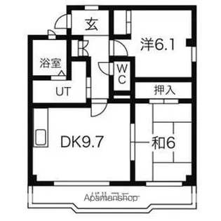 ル・ミエール上の山【2階】の間取り