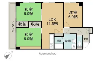 コーワレジデンス【204号室】の間取り