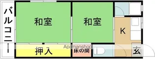 福富アパート【205号室】の間取り