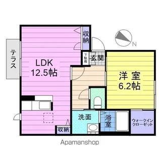 メゾン・ド・オクラホマⅠ【1階】の間取り