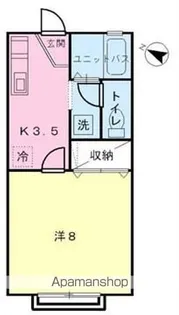 フラット美和【201号室】の間取り