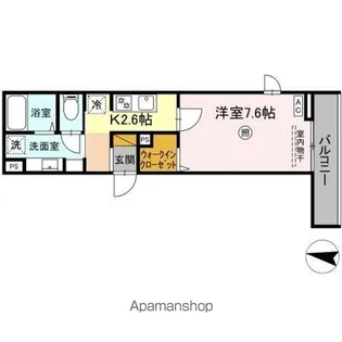 MAISON DE CALME(メゾンドカルム)【2階】の間取り