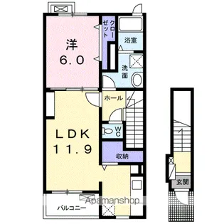 六角EAST【2階】の間取り