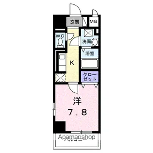 サンライズ 江平中町【1階】の間取り