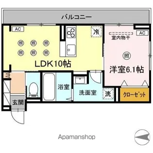 CASA EDO【3階】の間取り
