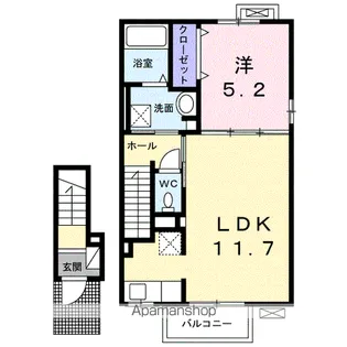 クレメント ハウス【2階】の間取り