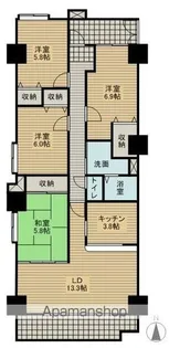 アネックスミカド【3階】の間取り