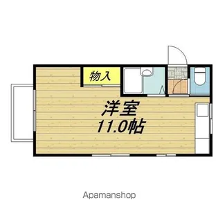 コーポフルーツ館【パイナッ号室】の間取り