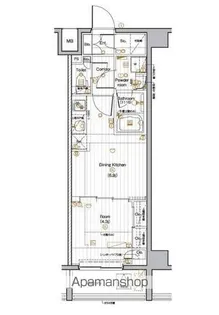 PREMIUM CUBE 池袋本町【2階】の間取り