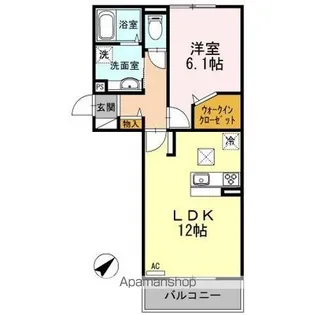 プリマベル【1階】の間取り