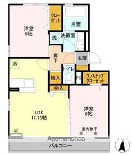 レイク南風【1階】の間取り