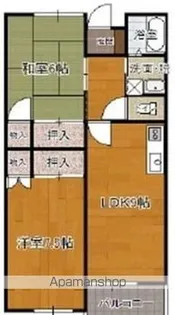 ハイツ篠崎Ⅰ【105号室】の間取り