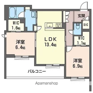 セント・リビエ【304号室】の間取り